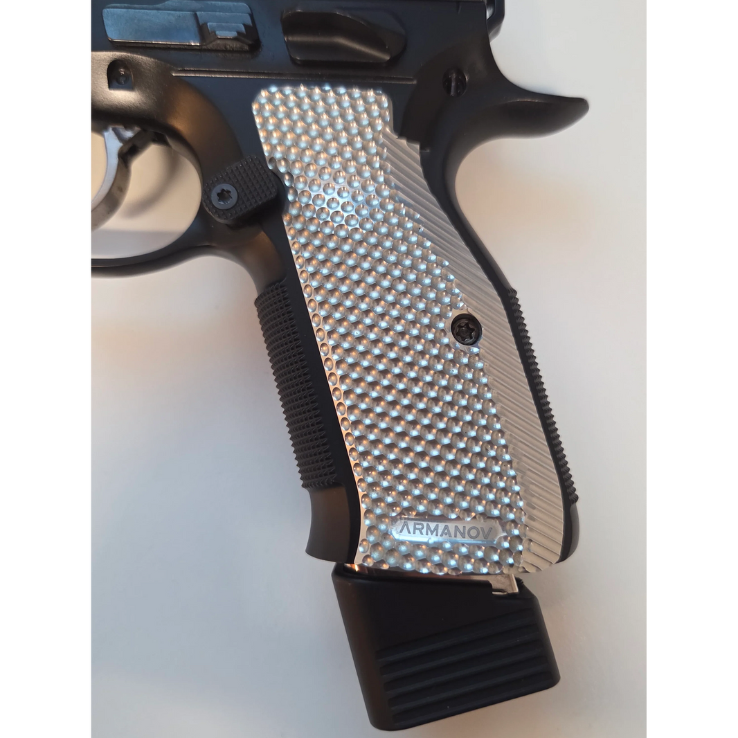 Zestaw +6 do magazynków CZ Shadow 2, KMR. Aluminiowa stopka (+4) + follower (+2)