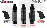 LOK Grips GridLOK Brass Standard Walther - Mosiężne gripy do Walther PDP SF