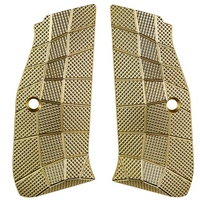 LOK Grips GridLOK Brass PalmSwell Short CZ - Mosiężne gripy do Shadow 2 / TS2 krótkie