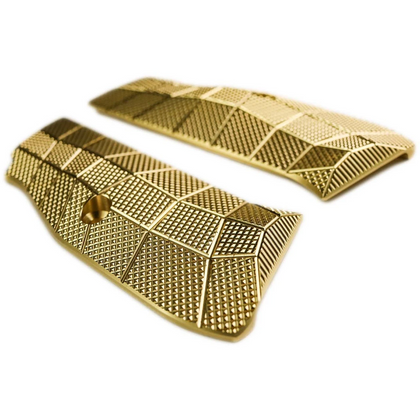 LOK Grips GridLOK Brass PalmSwell Short CZ - Mosiężne gripy do Shadow 2 / TS2 krótkie